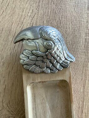Polly Want a Cracker Parrot cheese board cracker charcuterie tray Arthur Court